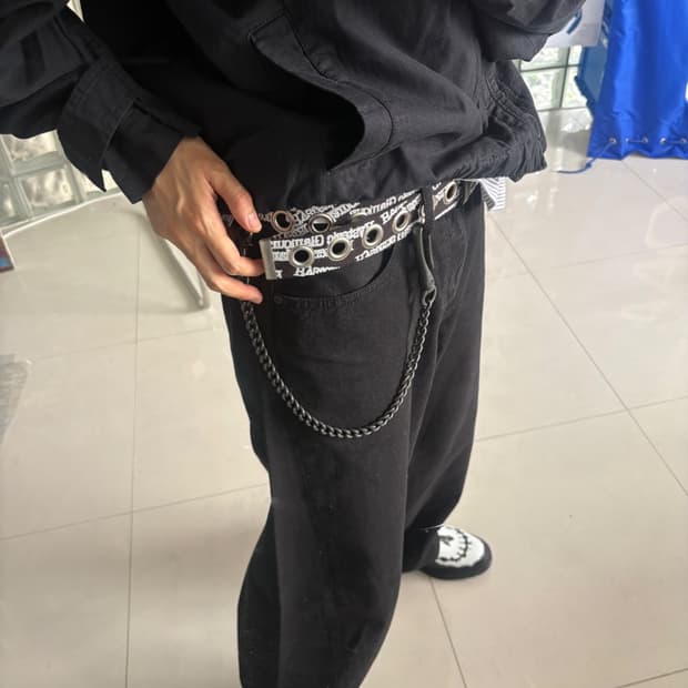 logo eyelet belt 벨트