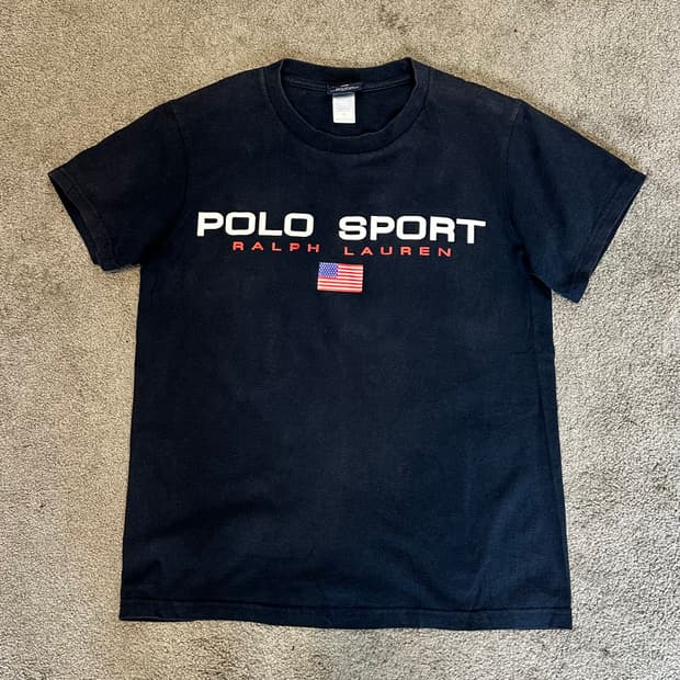 폴로 폴로스포츠 시그니처 성조기 스펠로고 네이비M