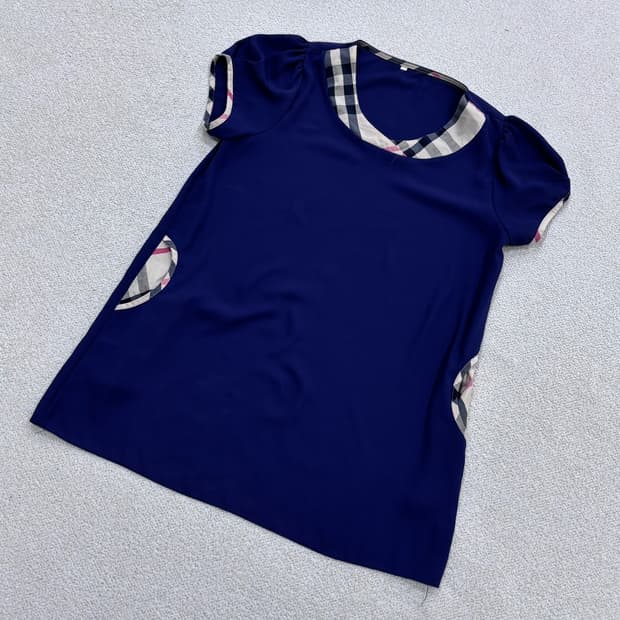 M 빈티지 체크 포인트 미니 원피스 0428E