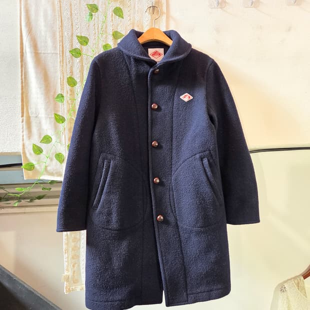 DANTON 동글 카라 울코트