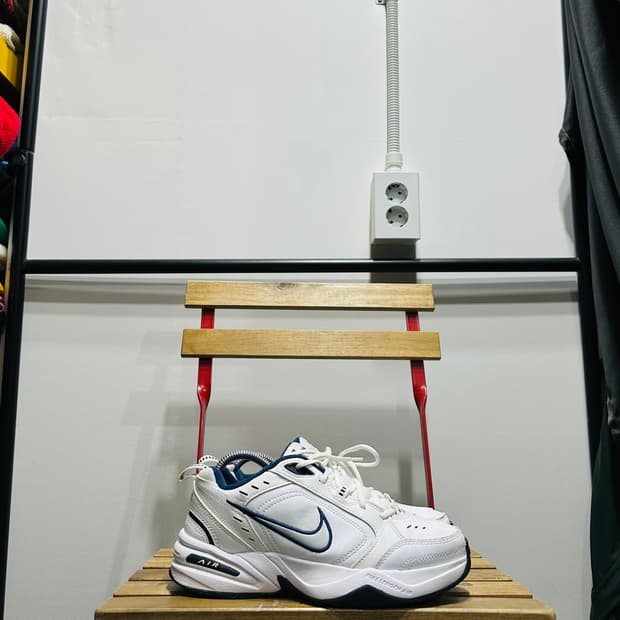 250) 나이키 운동화 남녀 공용 신발 에어모나크 화이트 네이브