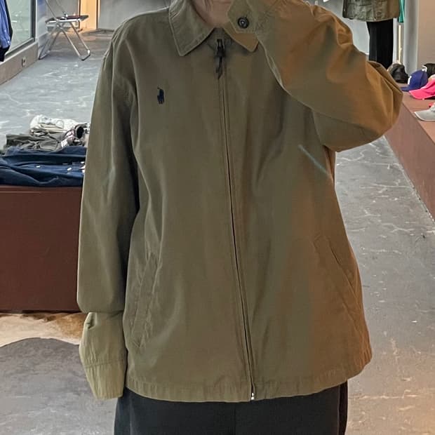 폴로 랄프로렌 포니 로고 코튼 블루종 자켓 H2075