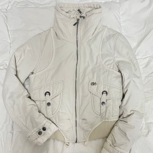 Egoist 하이넥 숏 자켓