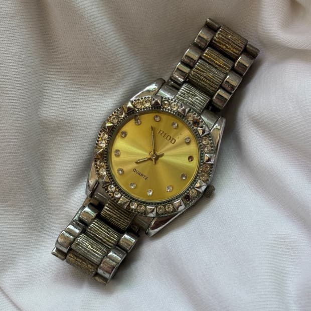 vintage ridd stud jewelry metal watch