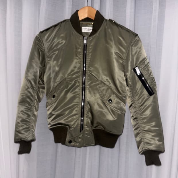 생로랑 15fw 파일럿 코튼 자켓