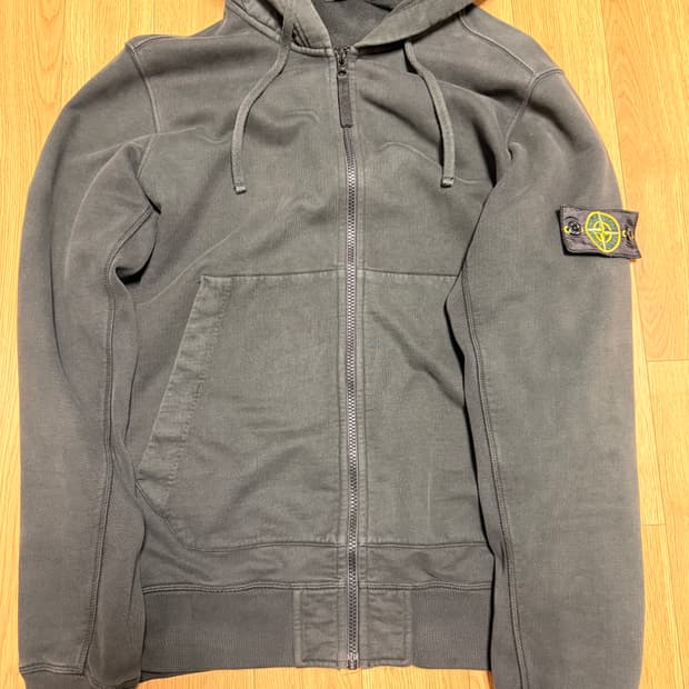 스톤아일랜드 후드집업 블랙 xl