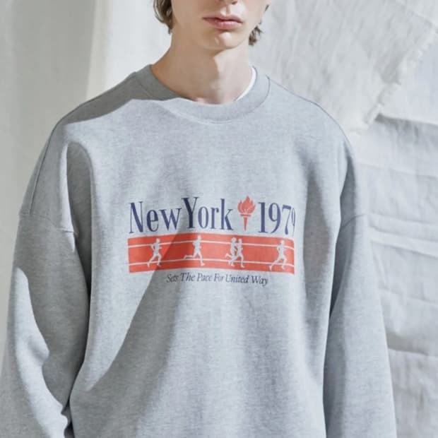 제이에스엔와이(JSNY) 뉴욕 프린트 맨투맨 M