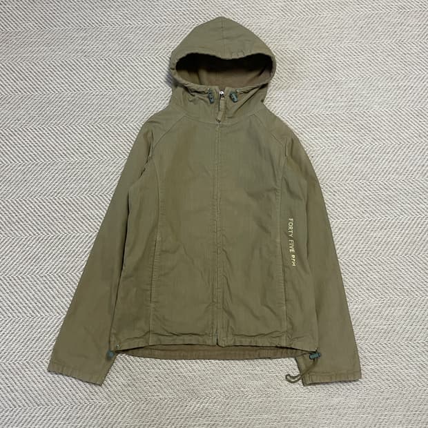 45rpm 리버시블 후드 플리스 자켓 