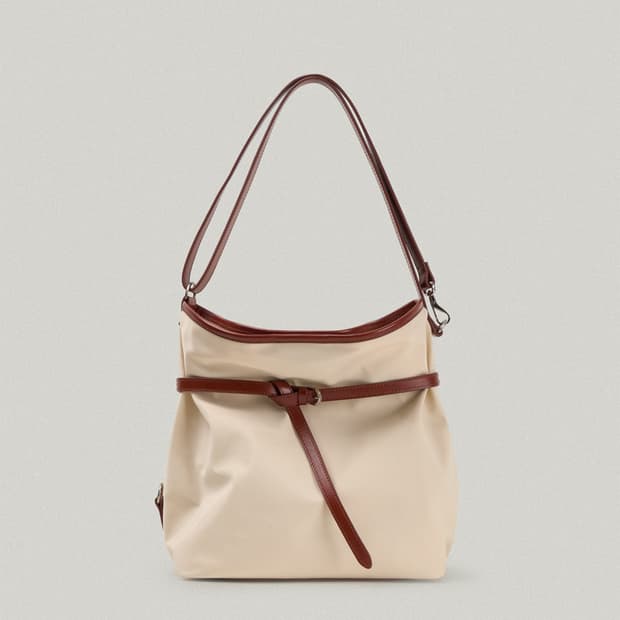 폴뉴아 SORTIE BAG-NYLON (LIGHT BEIGE)