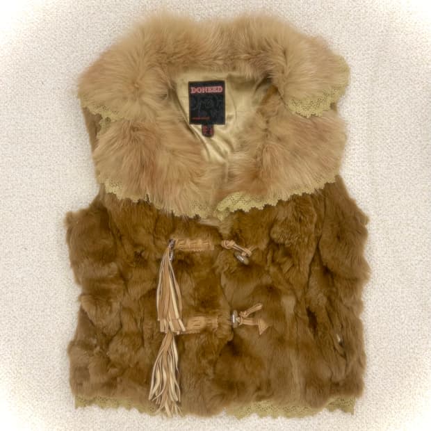 빈티지 핀터깔 그런지페어리 리얼퍼 베스트 래빗퍼 폭스퍼 루카 샵502