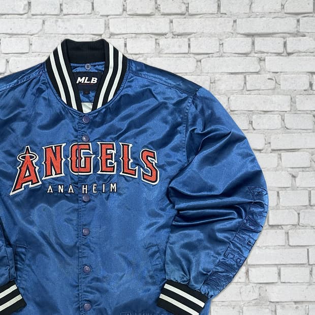 MLB 00s 로스앤젤레스 에인절스 새틴 야구점퍼 95