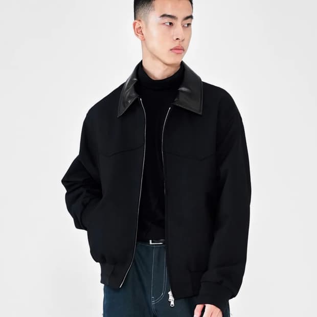 Hexagon welt blouson