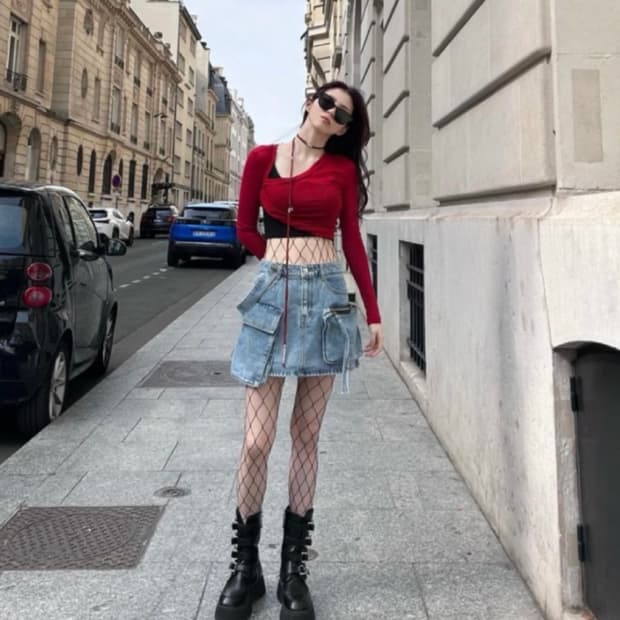 한소희 착용 찰스앤키스 코르도바 버클 플랫폼 부츠 230