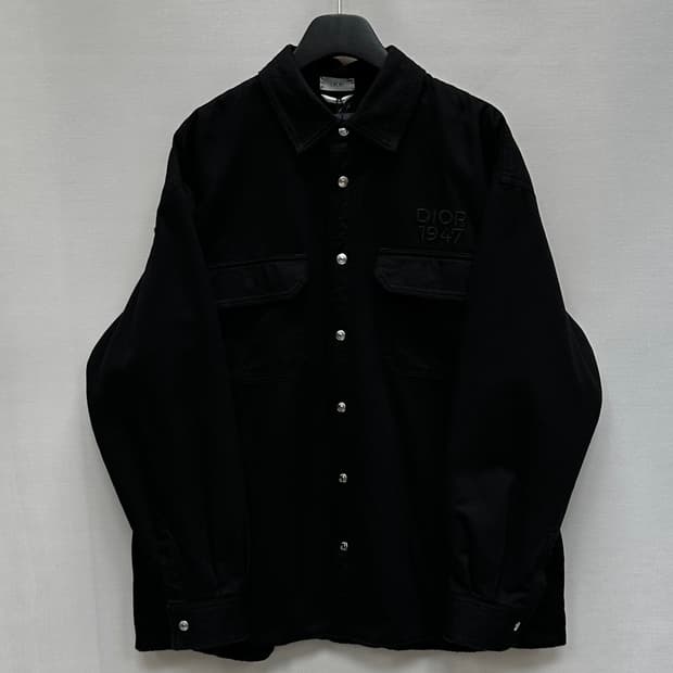 디올 로고 개버딘 오버셔츠 ( 105~110 )