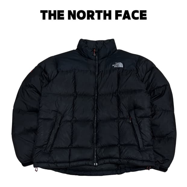 노스페이스 800필 로체 구스다운 패딩 점퍼 블랙