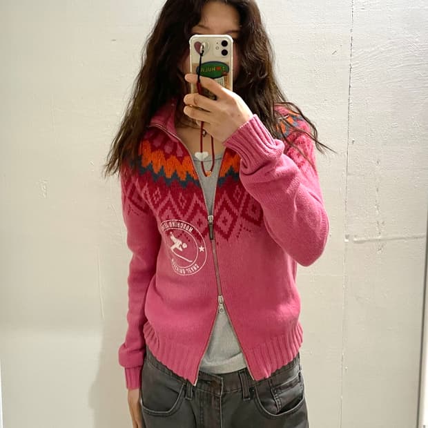 모스키노 니트 집업 