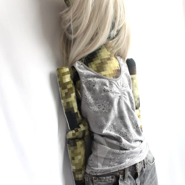 Greyish floral ribbed shirring top