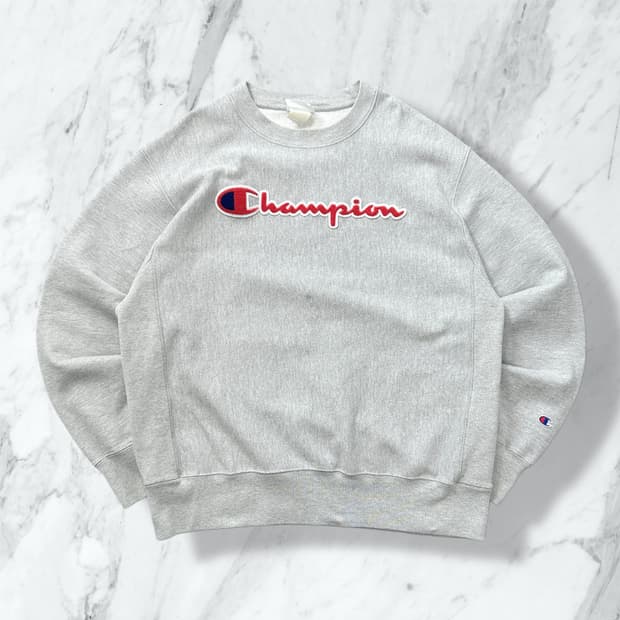 챔피온 리버스위브 빅로고 맨투맨 