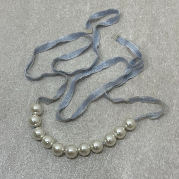 WE11DONE Multiway Pearl Ribbon Strap