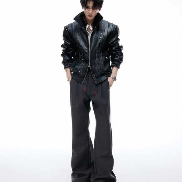 ArguE  Culture 레드 립 팬츠