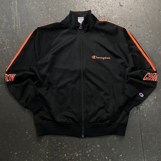 100 챔피언 올드스쿨 오렌지  져지