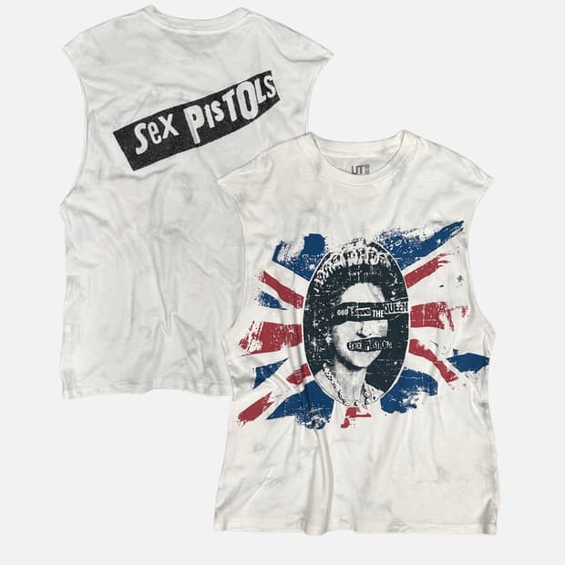 SEX PISTOLS band printing sleeveless