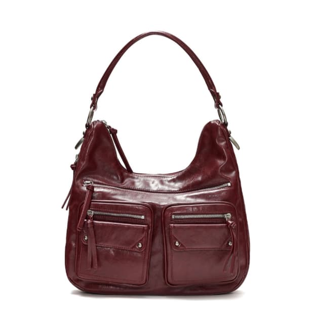 DOUBLE POCKET SHOULDER BAG