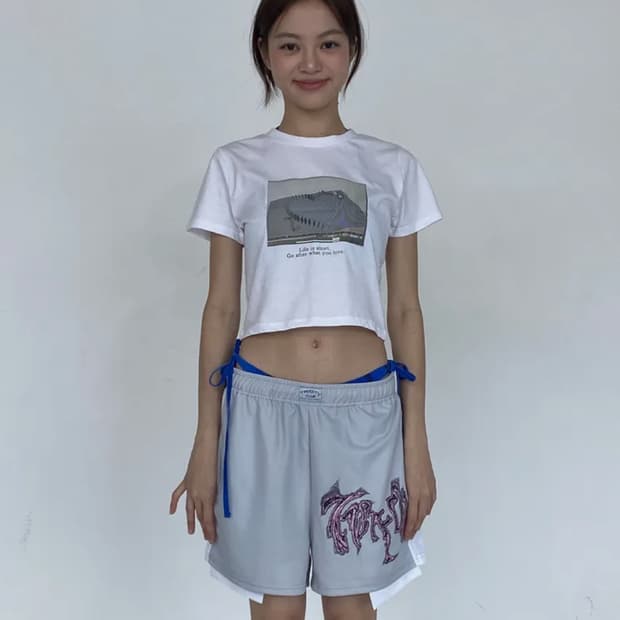 Alleyoop mesh short pants - Grey
