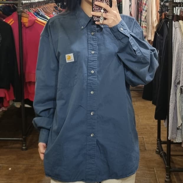 [Hi] 칼하트 긴팔 셔츠 네이비