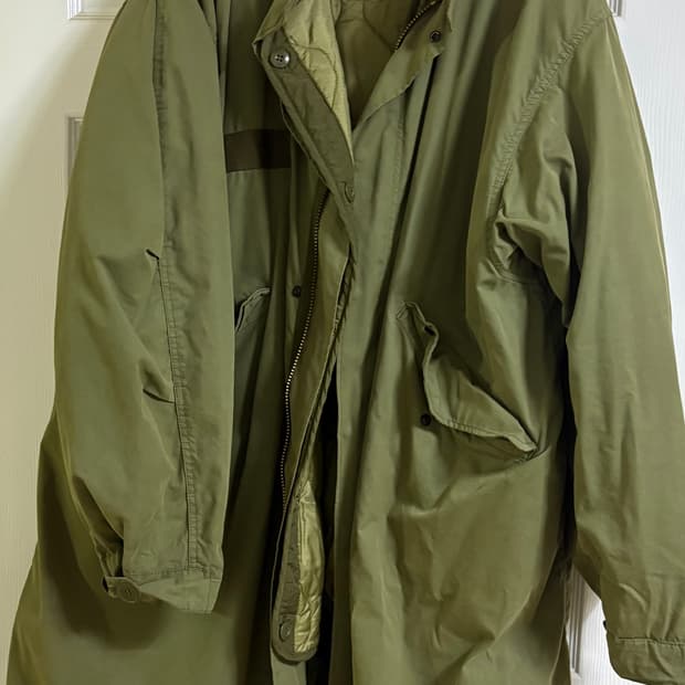 프릭스스토어 S사이즈 m65 올리브 피쉬테일 야상 개파카 판매