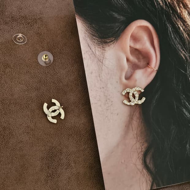 샤넬 정품 빈티지 업사이클링 귀걸이925실버