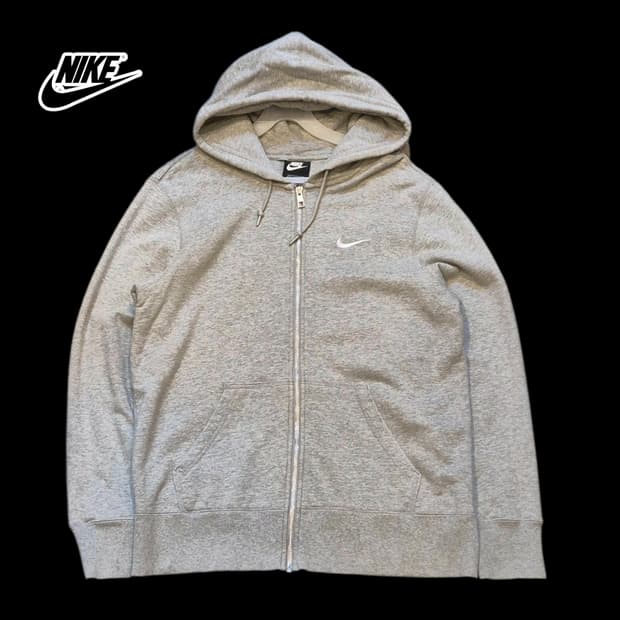 XL 나이키 그레이 후드집업 
