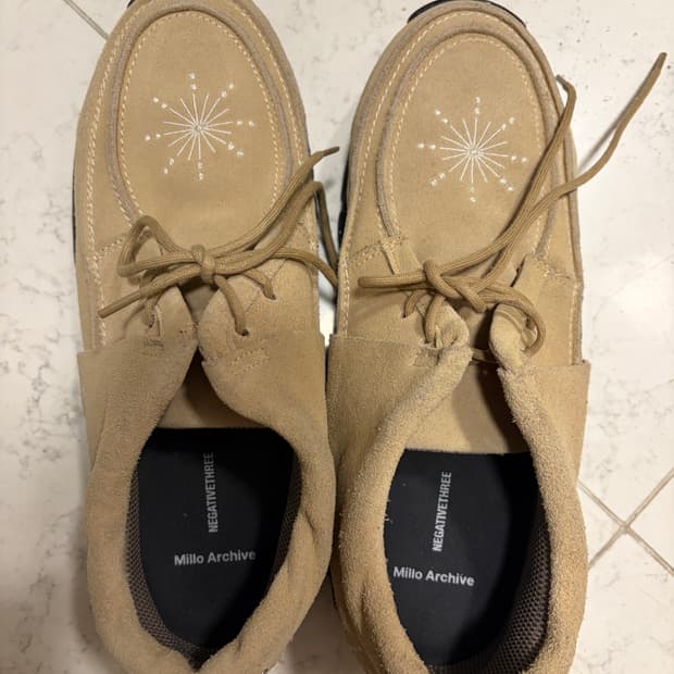 밀로 아카이브 X 네거티브쓰리 크레센도 데저트 부츠 270