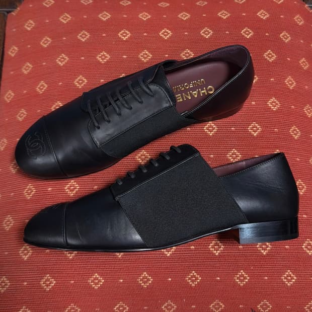 샤넬 유니폼 CC로고 스티치 로퍼