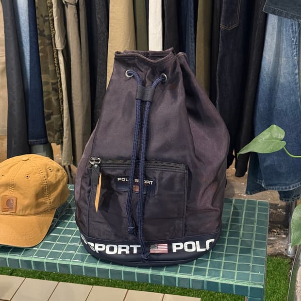 POLO SPORT 90s 버킷백 네이비