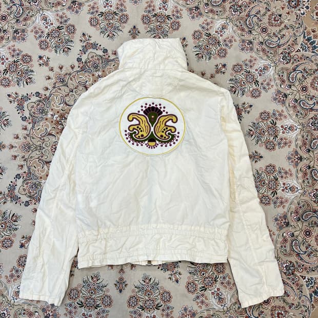 디젤 패치로고 자수 셔링 자켓