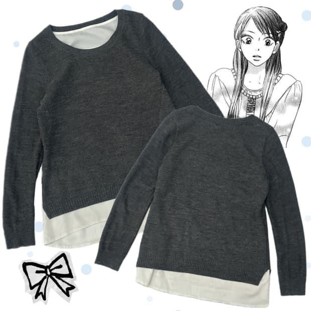 🪶사와코의 레이어드 니트🪶언발 그런지 히피 에스닉 