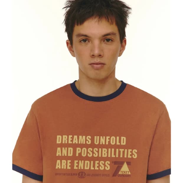 Teket 테켓 Unlimited Tee Orange 반팔티 S size