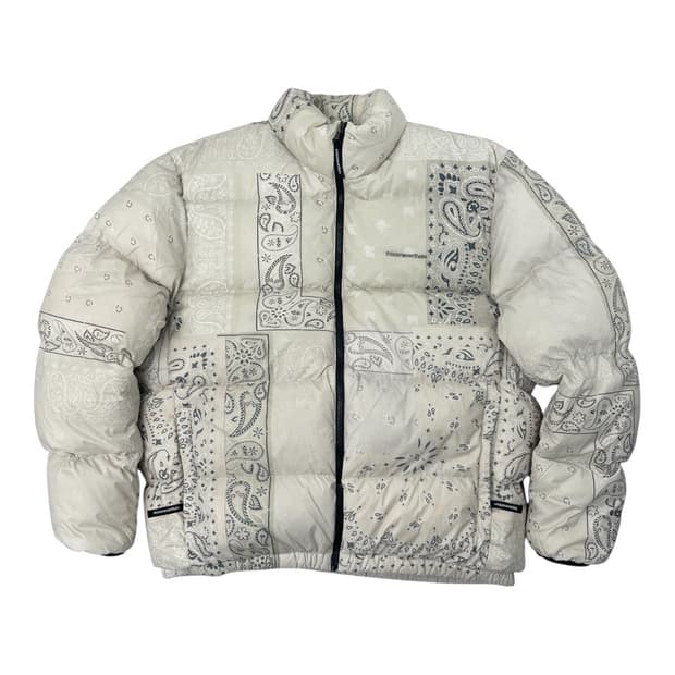 [중고] 디스이즈네버댓 페이즐리 덕다운 패딩 점퍼 XL