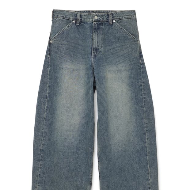 해칭룸 와이드 커브드 진 빈티지 블루 3사이즈 팝니다