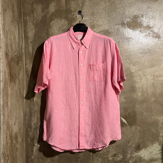 브룩스브라더스 린넨 반팔셔츠