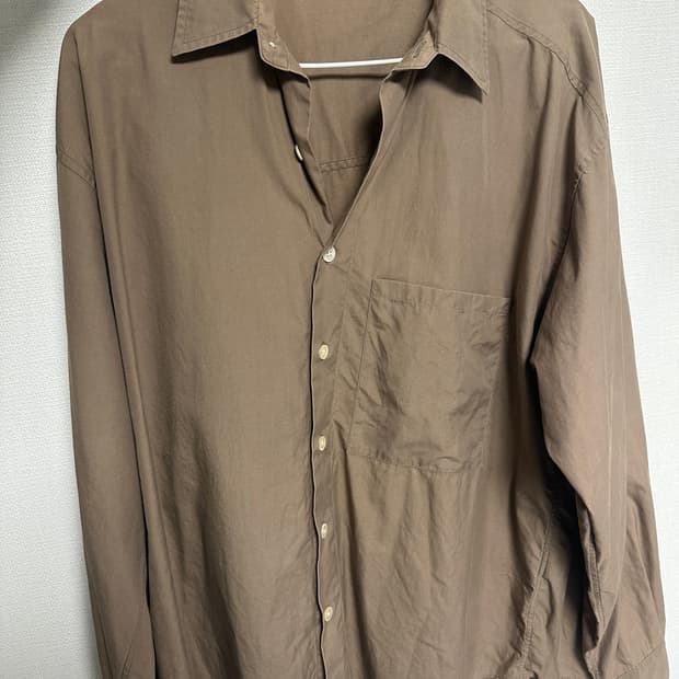 오라리 브라운 셔츠 4사이즈