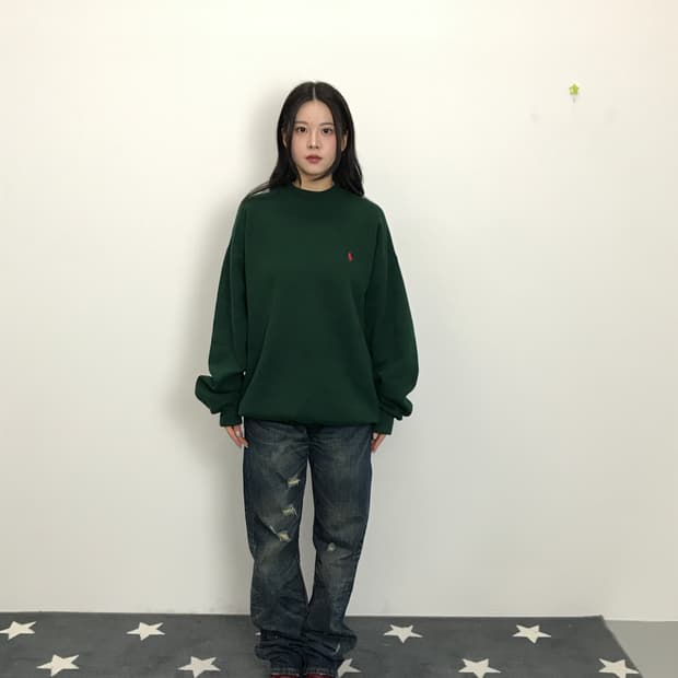 90s Polo USA Crewneck Sweatshirt Green