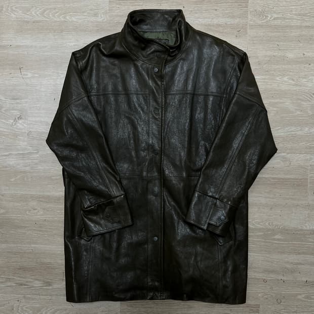 로보 여성 램스킨 하이넥 롱 천연 양가죽자켓 [카키브라운] 77