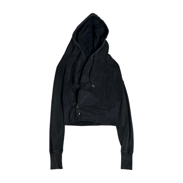 [DIESEL] 디젤 비대칭 크롭 후드