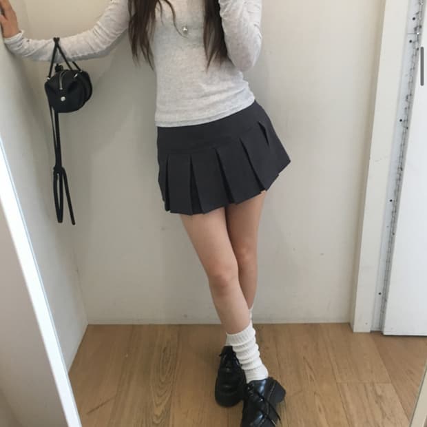 아워캐비넷 turn 2 way tee -백멜란지