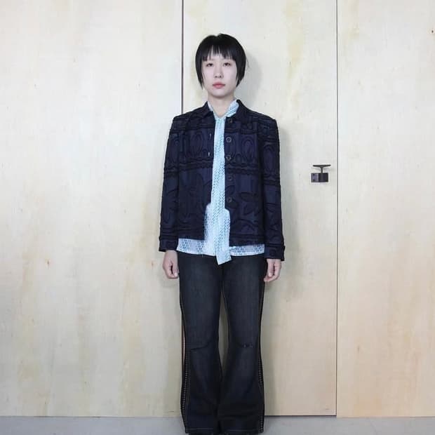 [Taskforcens_ Texture Jacquard jacket]