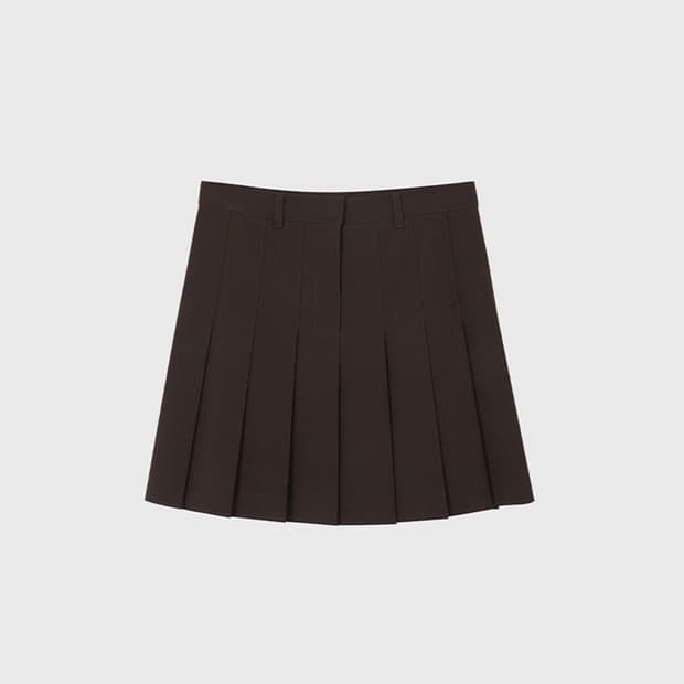 Burmula pleats skirt brown m size