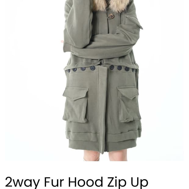 oshigh 오스하이 2way Fur Hood Zip Up 