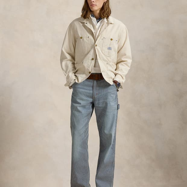 폴로랄프로렌 덩거리 스트라이프 카펜터 팬츠